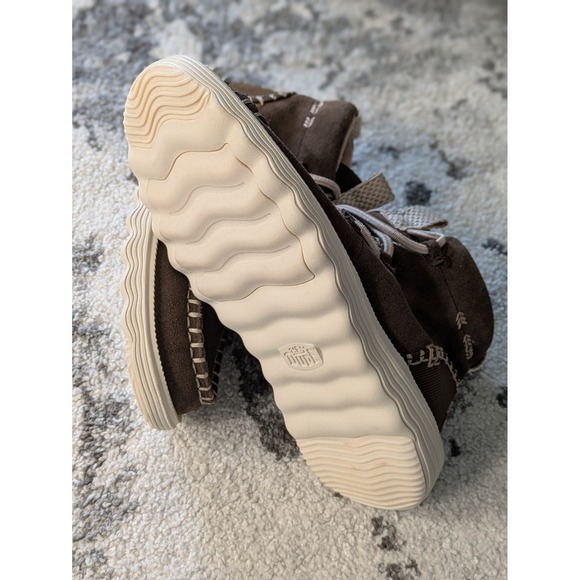 Hey Dude Wendy Sox Boots Women's Brown Suede Lace Up Ankle Boots Size you - Picture 7 of 10